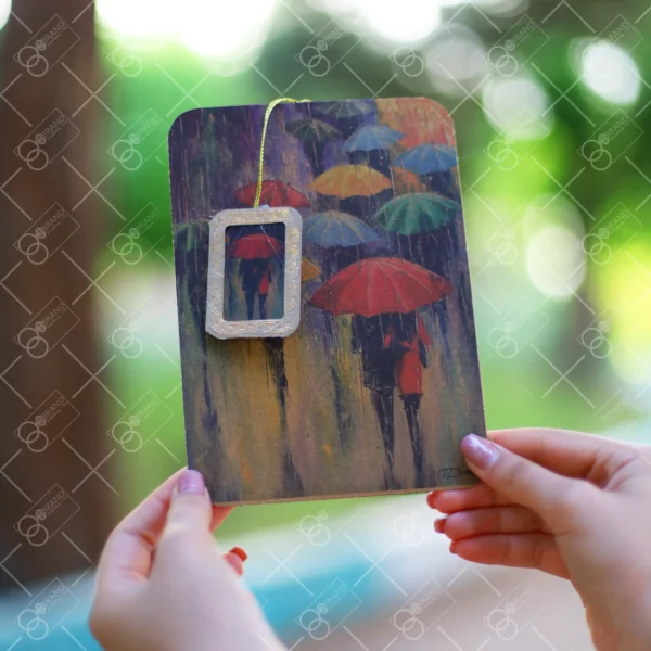 کارت عروسی چتر و باران (umbrella)