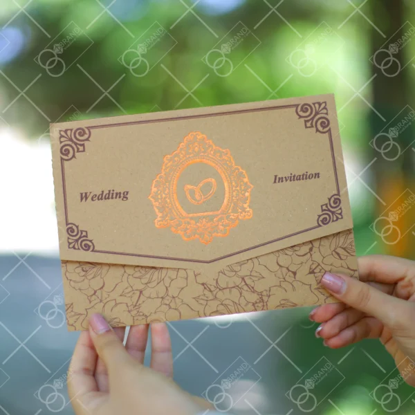 کارت عروسی ارزان پاکت دار مدل Eshta