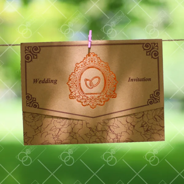 کارت عروسی ارزان پاکت دار مدل Eshta