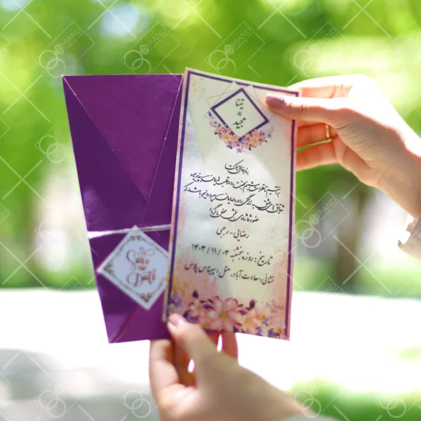 کارت عروسی قیمت مناسب مدل Tina