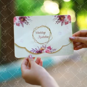 کارت عروسی ارزان پاکت دار مدل Awash
