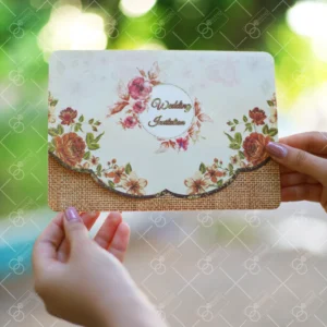 کارت عروسی ارزان پاکت دار مدل Dabas