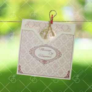 کارت عروسی ارزان پاکت دار مدل Leva