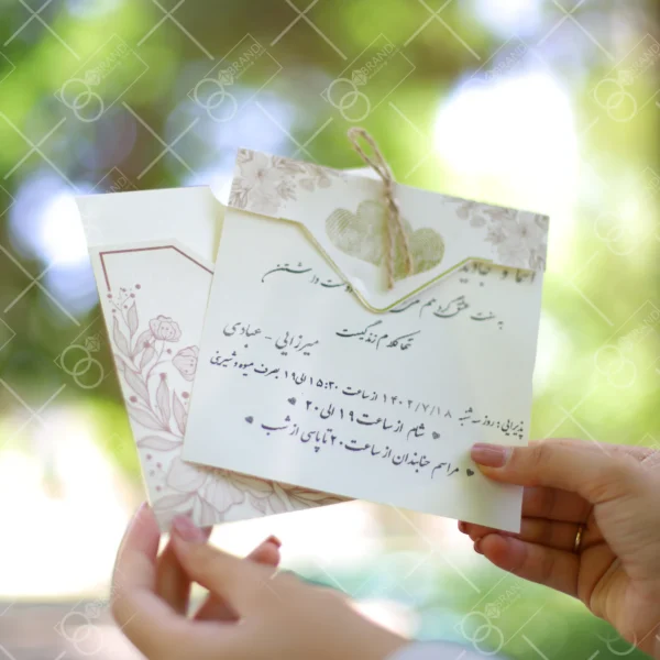 کارت عروسی قیمت مناسب مدل Lapi