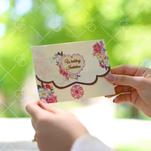 کارت عروسی ارزان سه لا مدل 973