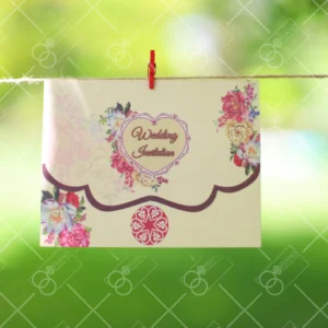 کارت عروسی ارزان سه لا مدل 973