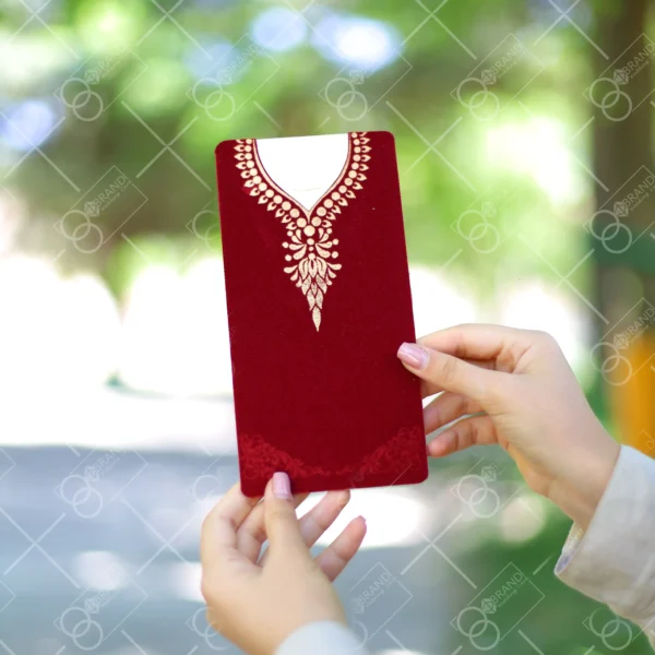 کارت عروسی جیر مخملی مدل Seyran