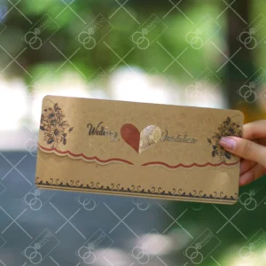 کارت عروسی ارزان سه لا کرافت کد 104