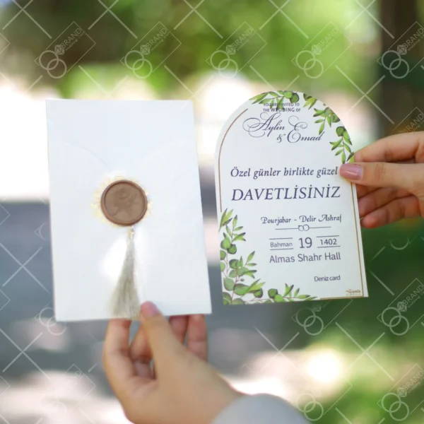 کارت عروسی قیمت مناسب مدل Hishti