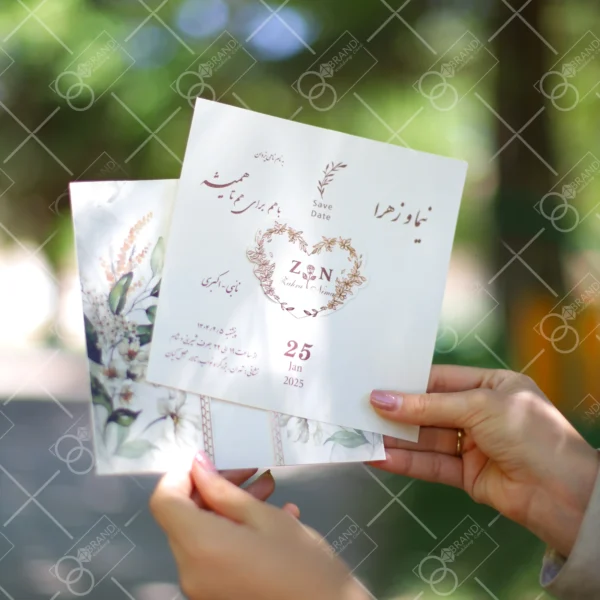 کارت عروسی قیمت مناسب مدل Zarin
