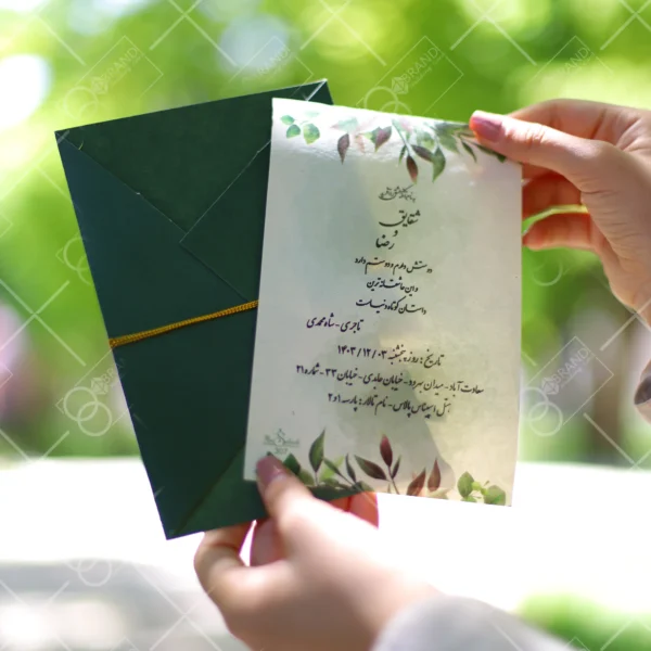 کارت عروسی قیمت مناسب مدل Garos