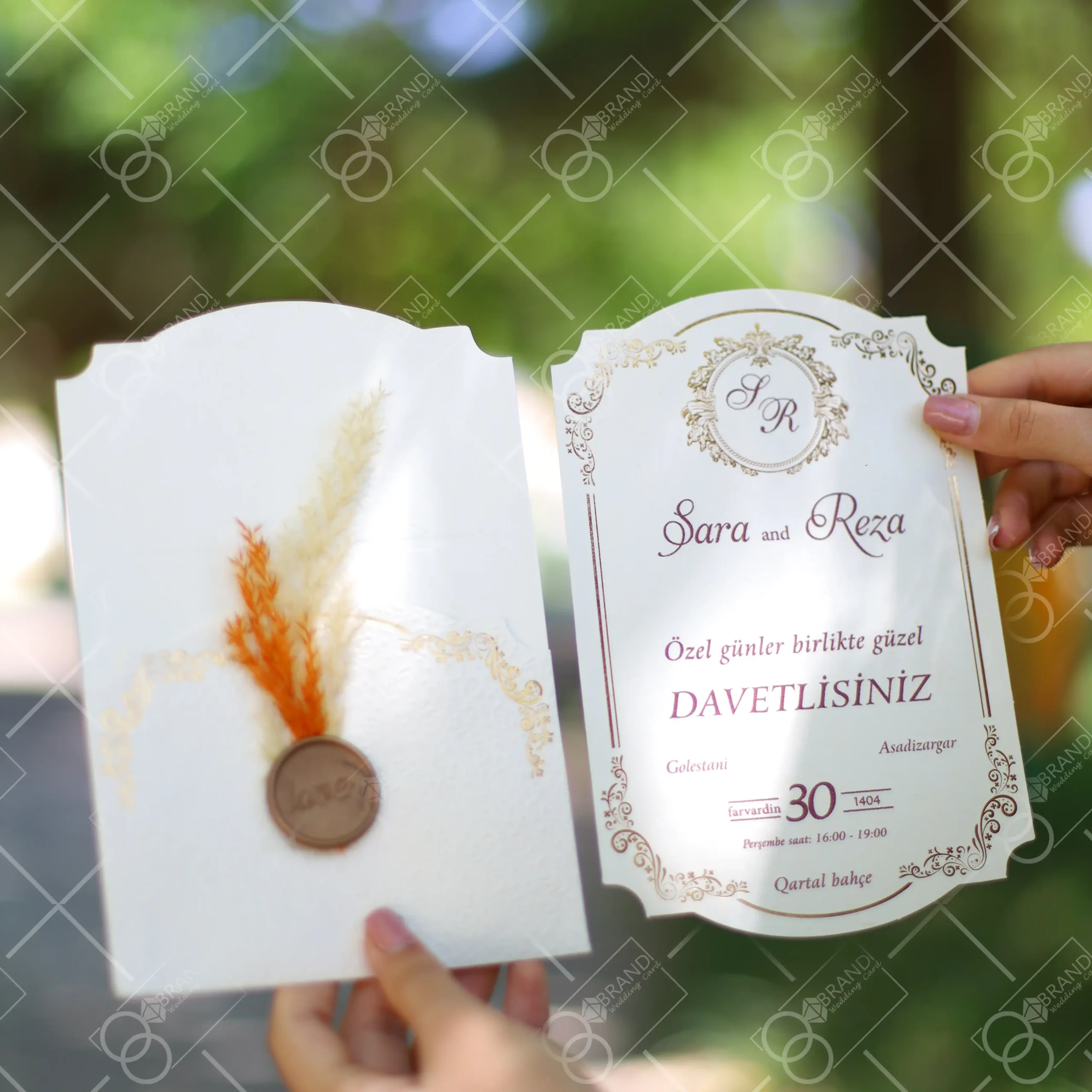 کارت عروسی قیمت مناسب مدل Saira